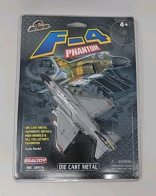 Vintage REALTOY Wings Action City Diecast F-4 Phantom US Air Force Navy 38976 