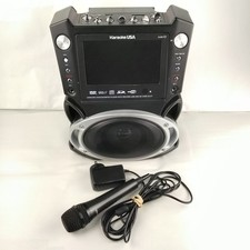 Karaoke USA System DVD/CDG/MP3 Player GF829 7 Color Screen w/ Microphone Tested