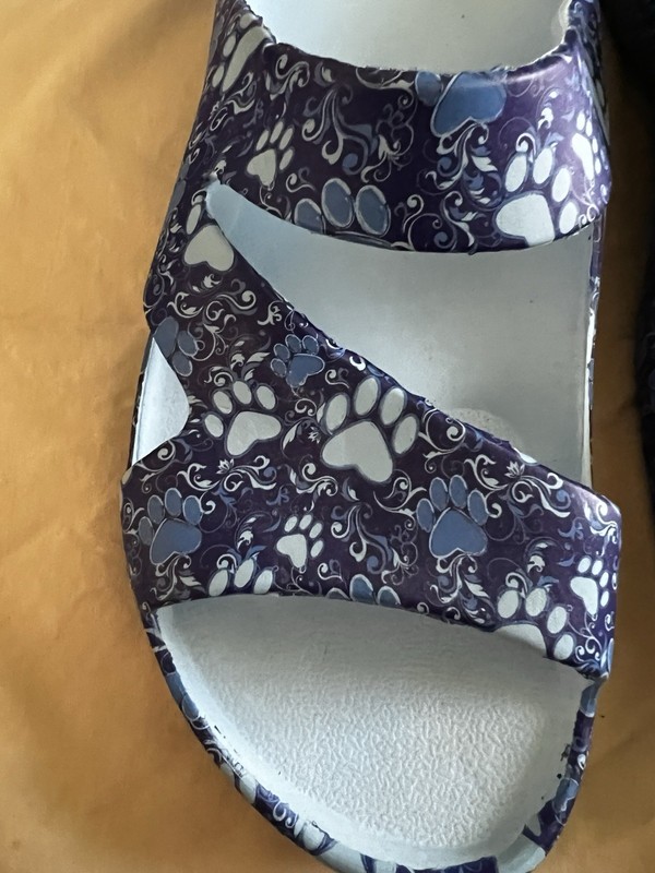 Size 45 Blue Water Shoes Paw Design. Brand New.