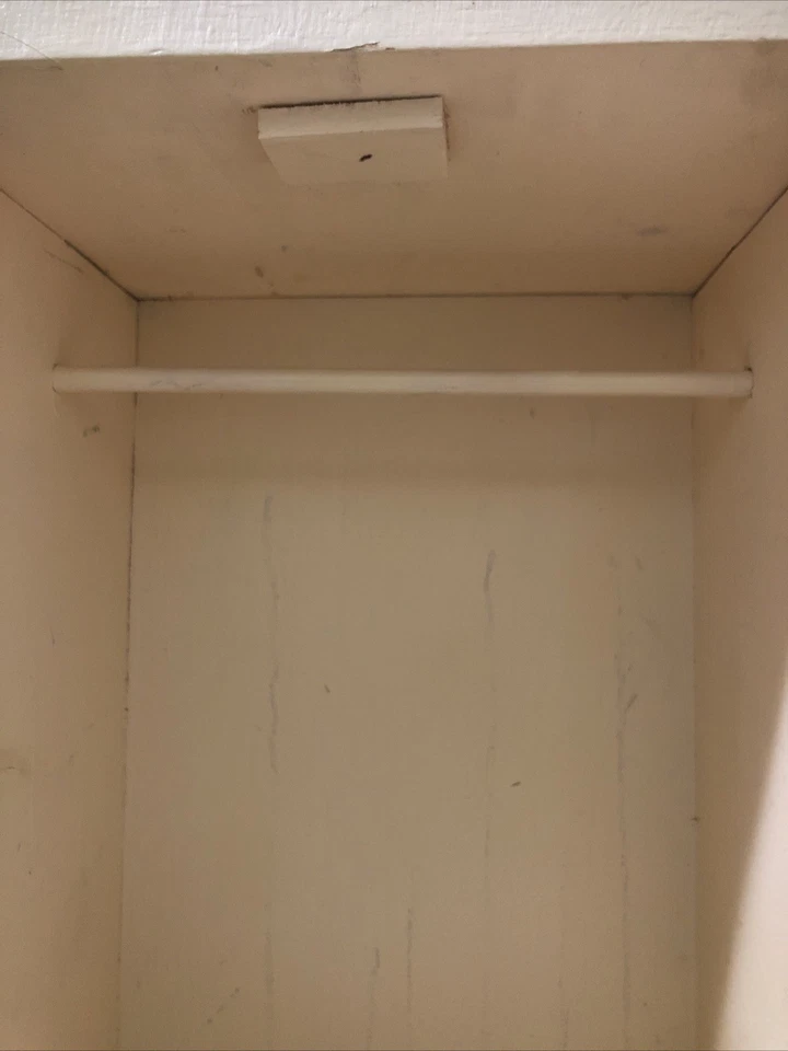 Armario Betty Boop de madera rústico vintage blanco envejecido de 2 puertas Foto 3 de 4