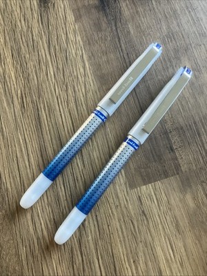 Uni-Ball AUGENNADEL Spitze 0,7 mm BLAU Tintenroller, UB-187S (PKT 2 STIFTE)