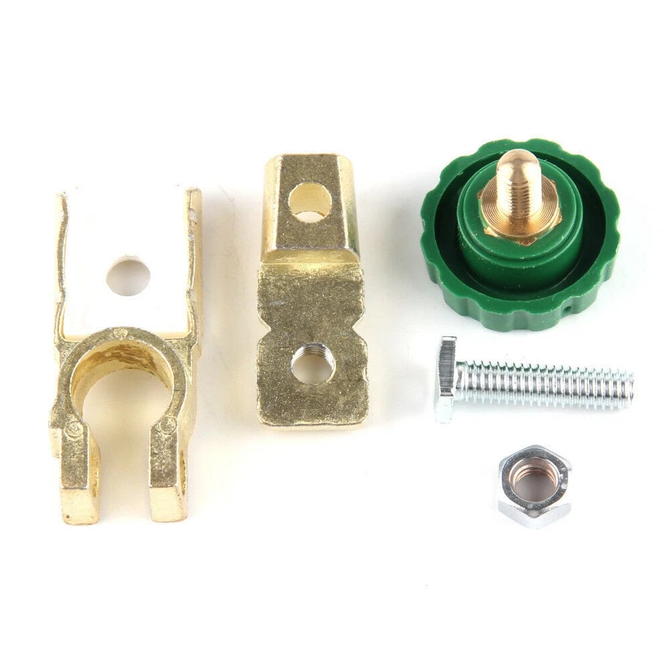 4PCS Car Battery Switch Isolator Terminal+Battery Terminal Clamp Connector Kit - Image 4 of 4