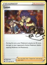 leon card pokemon Leon 195/185 Vivid Voltage NM Full Art Secret Rainbow Rare Pokemon Card