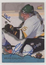 1995 Signature Rookies Tetrad Auto /5000 Brad Church #68 Auto 0c6
