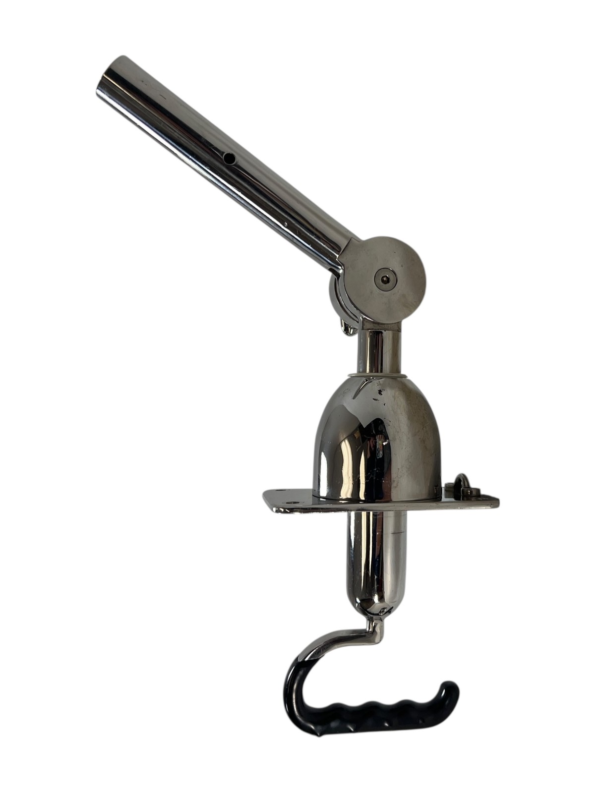 Top Mount Adjustable Outrigger Holder, Stainless Steel, For 1 1/8in Pole