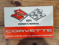 1971 Gm Chevrolet Corvette First Edition Owners Manual 1971 Gm Chevrolet Corvette First Edition Owners Manual