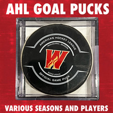 AHL Calgary Wranglers Home and Away Goal Pucks