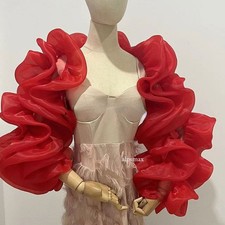 Bridal Wedding Dress Wraps Shawl Gloves Sleeve Lady Cape Opera Evening Costume