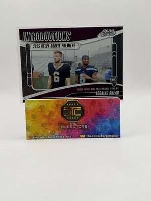 2025 Panini Absolute - Introductions Jalen Milroe, Tyler Shough #I-TSH (RC)