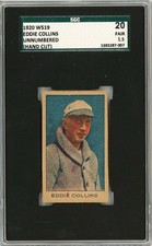 1920 W519 Unnumbered Eddie Collins SGC 1.5 P1435
