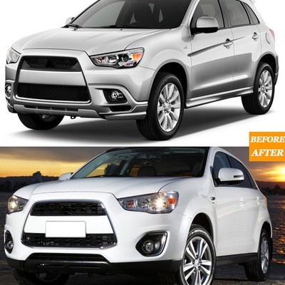 3x For 2013-2015 ASX RVR Outlander Sport Chrome Front Upper Grille
