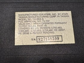 Atari 2600 4 Switch Woodgrain with 4 Controllers Untested No Power Cord