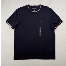 Tommy Hilfiger Mens Ringer T-Shirt, Desert Sky Large 50