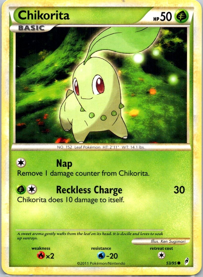 Chikorita 53/95 Common Call of Legends 2011 LP