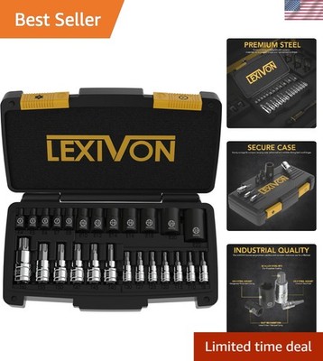 Master Torx Bit and Socket Set,  S2 Alloy & Cr-V Steel | 25-Piece, Bit Socket...