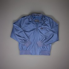 Vtg Members Only Blue Bomber Jacket Windbreaker Full Zip Closure Mens Medium 80s
