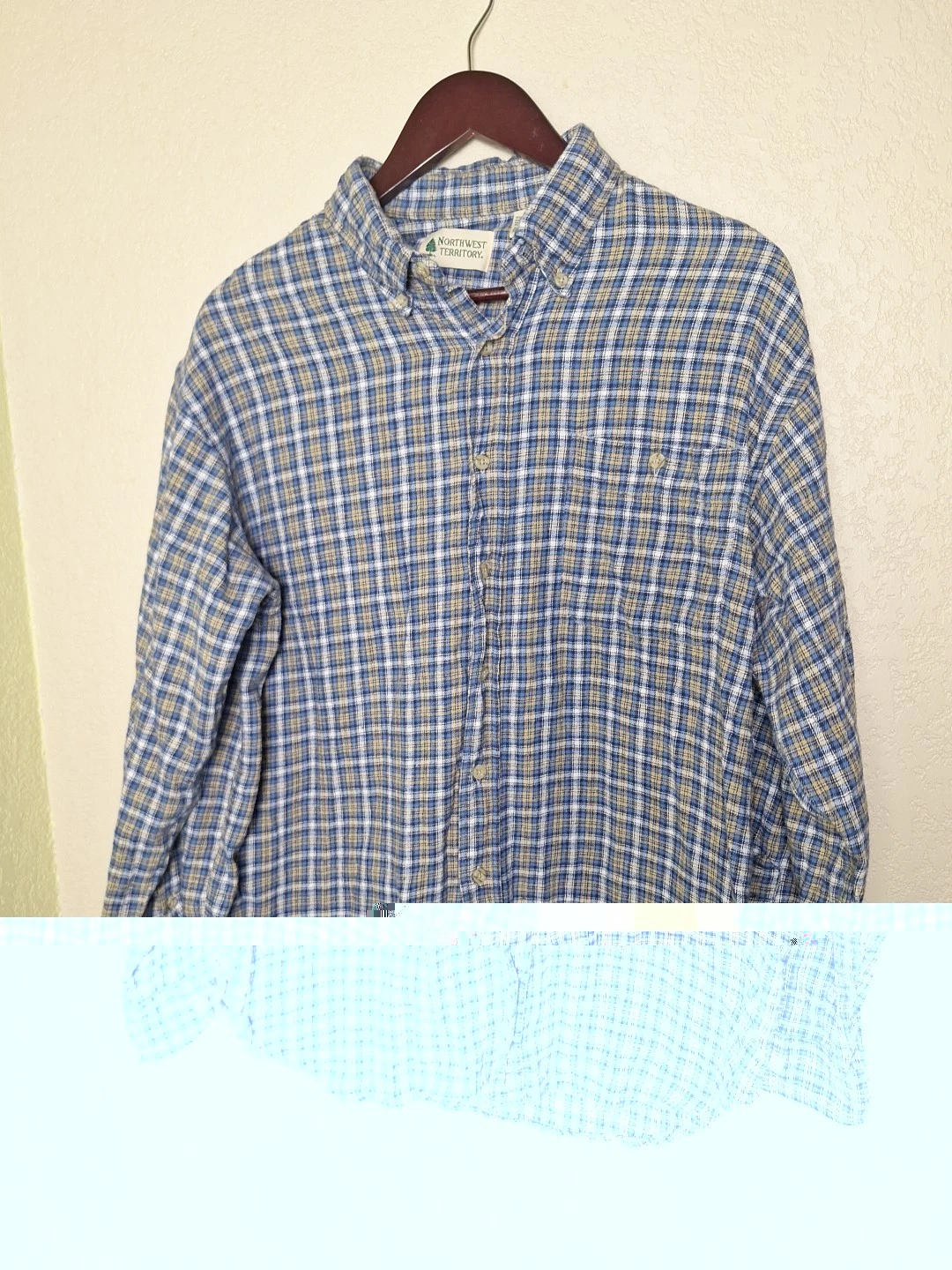 Northwest Territory Shirt Mens Large Purple Flannel Button Up Casual Top