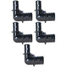 5 Pack XFITTING 3/4" x 1/2" PEX-B Elbow, Poly Alloy, Lead Free, NSF, CUPC