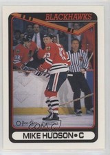 1990-91 O-Pee-Chee Mike Hudson #424 0a4