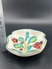 Vintage 4 1/2” Wavy Edged Round Italian HandPainted Pottery  Dish Italy 3575 — photo 5