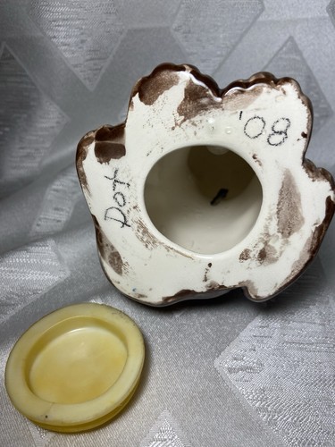 Braun Labor Welpe Keramik handbemalt Sparschwein mit Stopfen 4" - Bild 7 von 7