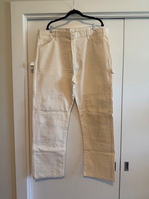 Dickies Double Knee Painter Carpenter Pants Cream/Natural White Size 40x32