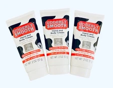 3 Pack Udderly Smooth Hand & Body Cream-For Rough, Dry Skin 2 oz ea MADE IN USA
