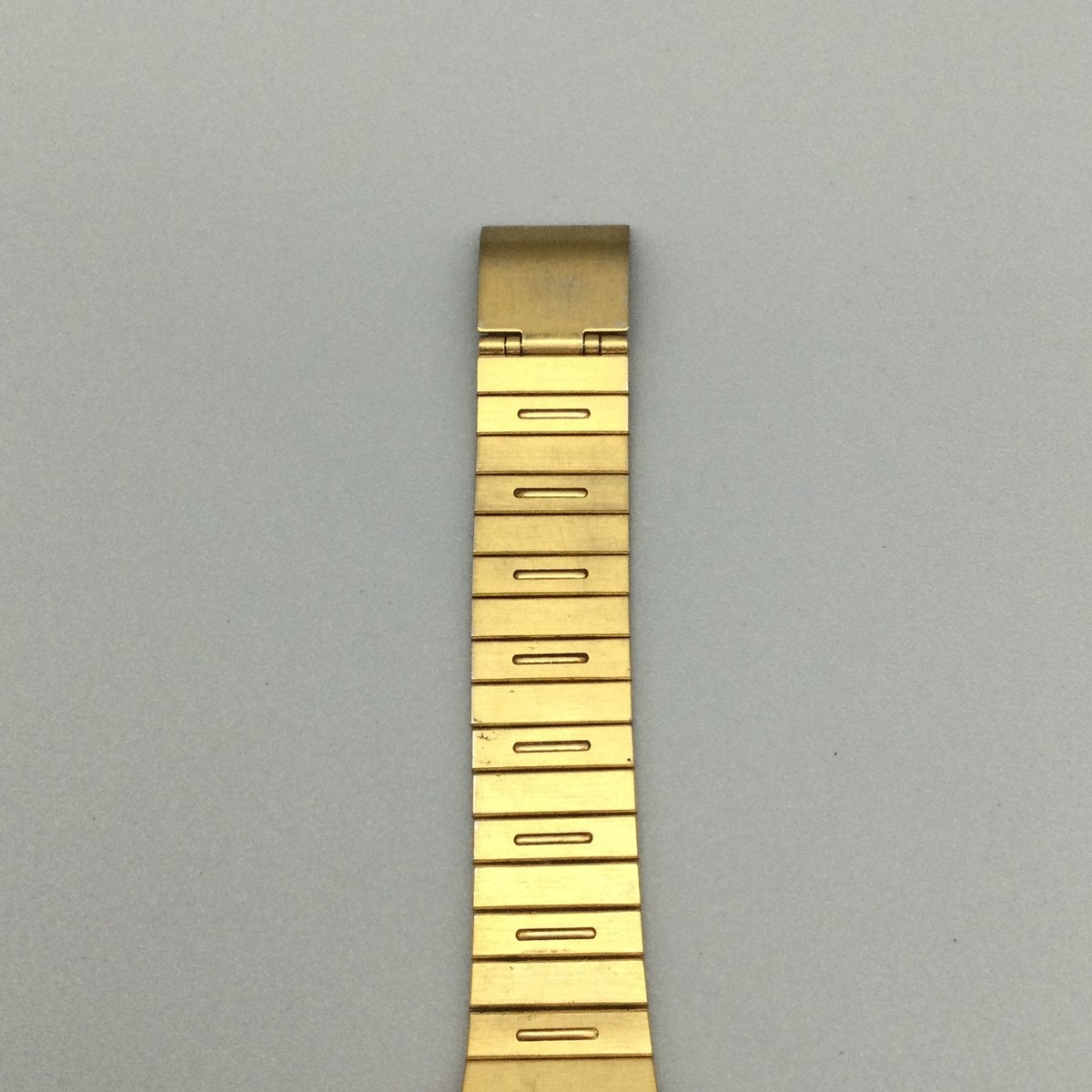 Seiko Mens Watch 27mm Black Rectangle Dial Gold Tone 5Y95-5020 New