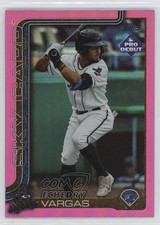 2025 Topps Pro Debut Fuchsia Foil /199 Echedry Vargas #PD-155 0qm1