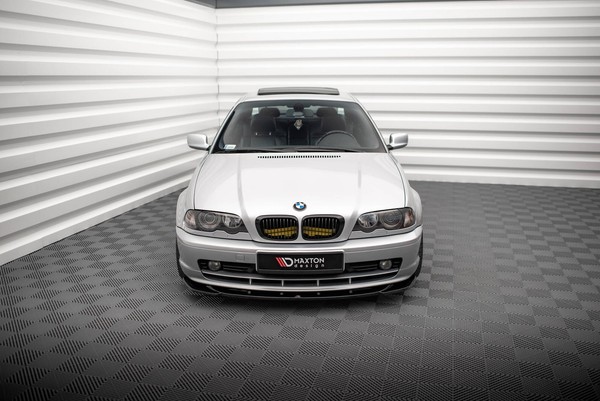 Maxton Design Frontlippe V.1 Passend FüR BMW 3Er Coupe E46 Schwarz Hochglanz-image