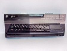 Logitech K830 Illuminated Keyboard w/ Built-In Touchpad, Bluetooth, Black New