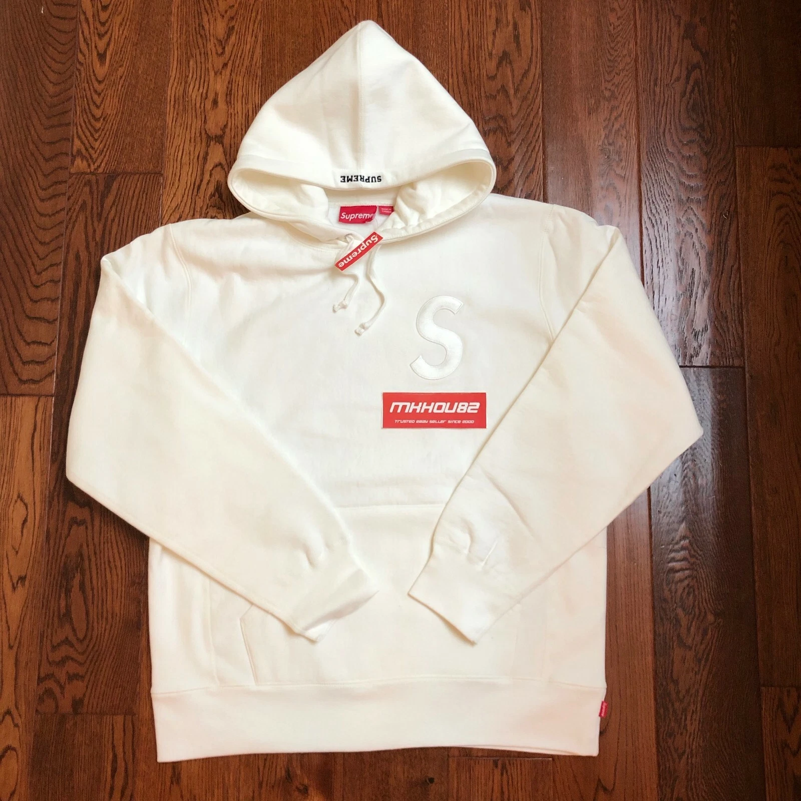 Sweat à capuche classique FW 2017 FW17 neuf Supreme Tonal S logo