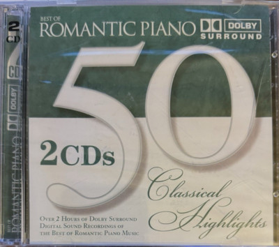 Various Artists : 50 Classical Highlights: Romantic Piano (CD) New & Sealed Read