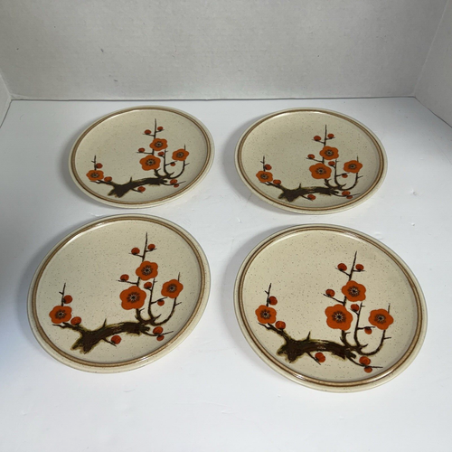 4 Vintage Mikasa Pflaumenblüte Salat/Dessertteller DD 801 Top Zustand - Bild 1 von 5