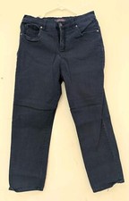 Gloria Vanderbilt Amanda Jeans Womens 12P Petite Black Stretch Straight Leg