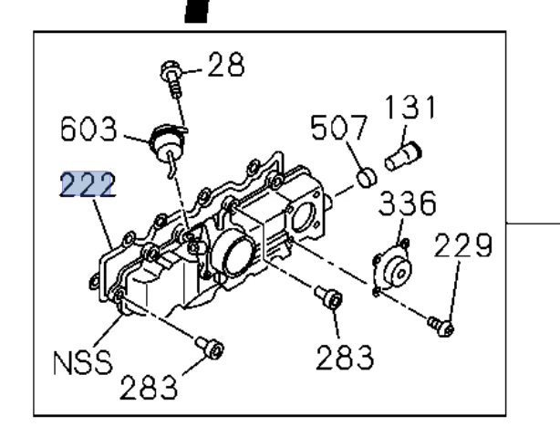 Junta de colector de entrada a cabeza para ISUZU NPR NQR 4HG1 4HG1T 4HF1 8970849382 Foto 2 de 4