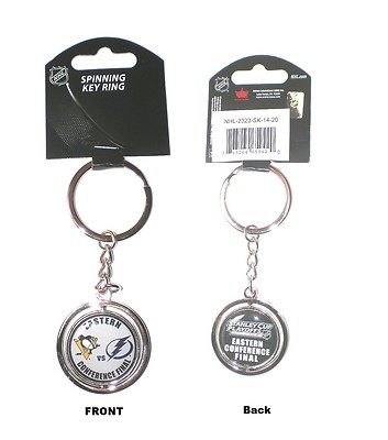 P. Penguins vs TB Lightning Spinner Keychain 2016 Stanley Cup Conference Finals 