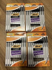 BIC Cristal Xtra Smooth Ballpoint Pen Medium Point 1.0mm Black Total 40