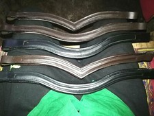 Browband Leather Bridle Brow-band Empty Channel With Softy Padding Lot of 5x 1