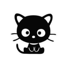 SET of 48 - 1" Round CUTE KITTEN ADHESIVE STICKERS