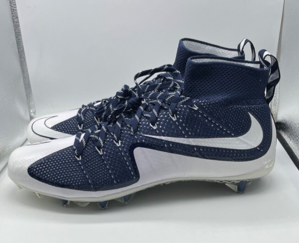 Nike Vaper Untouchable Flyknit TD Football Cleat Size 12.5 Blue/Black 707455-014 NIKE VAPOR UNTOUCHABLE 2 FOOTBALL CLEATS SIZE 12.5 RACER  main image 3