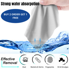 100PC Soft Microfiber Cleaner Cloth for Cleaning Camera Lens, Glasses  Phone