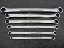 Vintage Craftsman 6pc Metric Box End Wrench Set -V- Made in USA
