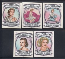 BURUNDI Grace Kelly, Actress MNH imperforate set