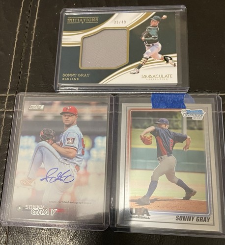 SONNY GRAY 1ST BOWMAN CHROME ROOKIE IMMACULATE JERSEY PATCH /49 TSC AUTO LOT - Bild 1 von 7