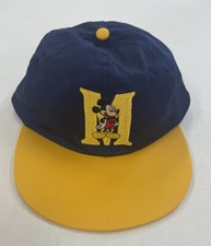 Vintage 90s Disney Mickey Unlimited Youth Mickey Mouse Elastic Strap Hat / Cap