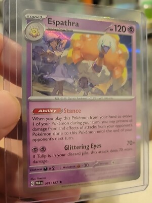 Espathra Holo Rare Pokemon Card Paradox Rift 081/182 NM | eBay