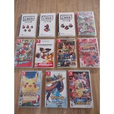 Lot of 11 Empty Game Cases For Nintendo Switch ALL EMPTY Mario Pokemon Sonic
