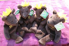 Salvino's Bamm Beano's Beanie Babe Ruth Mark McGwire Sammy Sosa Roger Maris VTG