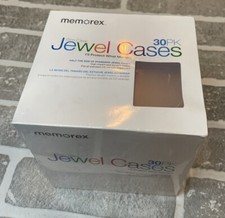 Memorex 30PK Slim Clear Jewel Cases Pack CD / DVD NEW- Sealed E1